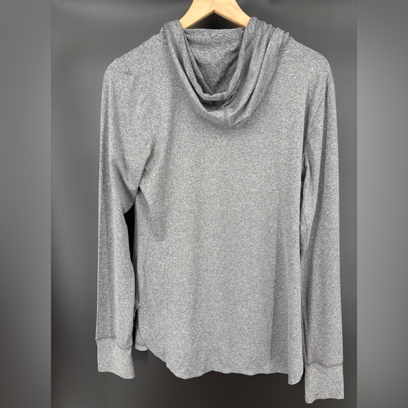 Reebok Men's Heathered Gray Zip-Up Sweater - Picture 5 of 8